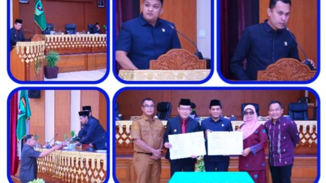 Ketua DPRD Wirman Putra dan Komisi Lakukan Persetujuan 4 Rancangan Peraturan Daerah dengan Pemerintah Kota Payakumbuh