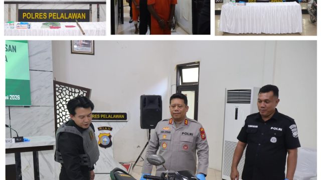 Polres Pelalawan Ungkap Curas Tewaskan Remaja, Empat Pelaku Diamankan dan Sempat ke Banten dan Inhil