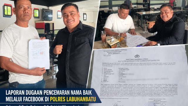 Dituding “Maling” di Facebook, Sahrum Ritonga (Caom) Resmi Laporkan Akun Dahliana Dalimunthe ke Polres Labuhanbatu