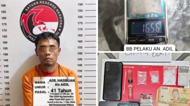 Satresnarkoba Polres Labuhanbatu Tangkap Residivis Pengedar Sabu, Ekstasi, dan Vape Getar Isi Etomidate